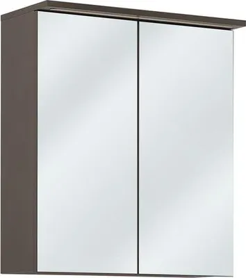 Obrázek produktu pro Zrcadlová skříňka Nástěnná skříňka Koupelnová skříňka se zrcadlem 60 cm LED osvětlení