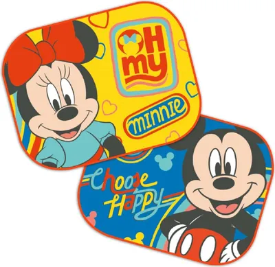 Obrázek produktu pro Dětská ochrana proti slunci Disney Mickey a Minnie - jednoduchá přísavka
