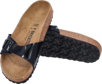 Produktbild von Birkenstock Madrid Black Patent - Damen Hausschuhe - 040303