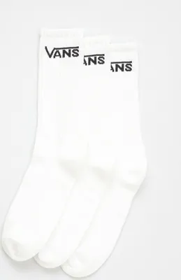 Produktbild von Vans Classic Crew Rox Weiße 3er-Pack Socken 38/42