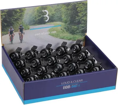Image de BBB Cycling - Sonnette BBB Loud&Clear 31 noire - Sonnette de vélo puissante et claire pour...