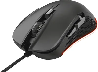 Produktbild von Trust GXT 922 YBAR, rechts, Mechanisch, USB Typ-A, 7200 DPI, Schwarz