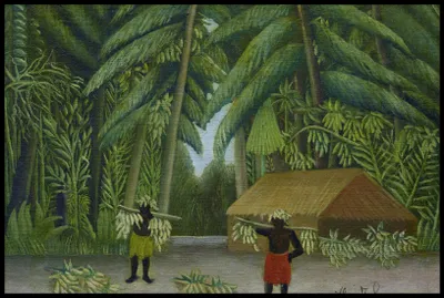 Produktbild von Plakat 91,5x61cm Bananenernte, Rousseau Vintage für das Wohnzimmer