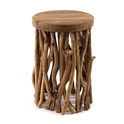 Produktbild von BEISTELLTISCH "WOODS" | Mahagoni | Äste Couchtisch, Holzhocker