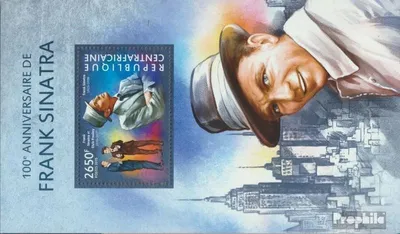 Produktbild von Briefmarken Zentralafrikanische Republik 2015 Mi Block 1269 (kompl. Ausgabe) postfrisch Frank Sinatra