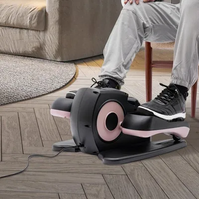 Productafbeelding van Elliptische Trainer Elektrisch - Zwart - Compacte Vloerstaand Fitnessapparaat Met Afstandsbediening