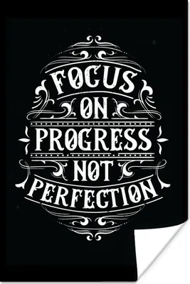 Produktbild von MuchoWow® Poster Motivation - Retro - Zitat 80x120 cm - Papierdruck