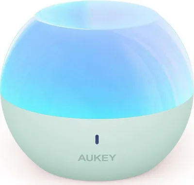 Produktbild von AUKEY LT-ST23 LED nachtlicht kinder, magnetisch Baby Stilllicht Nachtlampe Touch Control, wiederaufladbar mit Farbwechsel RGB, dimmbar mit IP 65 kurzem Wasserdicht 80 Stunden (Grün)