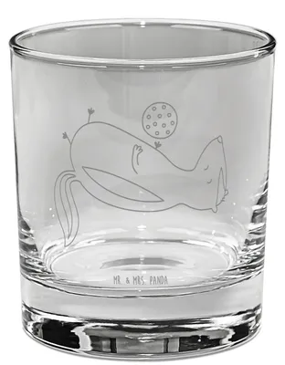 Produktbild von Mr. & Mrs. Panda Glas Stinktier Ball - Transparent - Geschenk, Wildtier, Weisheit, Cocktailglas, Skunk, Tumbler, Raubtier, Gin, gravur, Stinker, Longdrinkglas