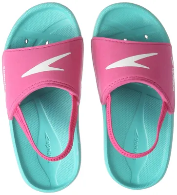 Imagen del producto de SPEEDO 06-988-B547 ATAMI SEASQUAD, sandalias de playa para niños y niñas, colores turquesa y rosa, talla [indicar talla].