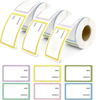 Produktbild von Selbstklebende Essensdatums-Etiketten 5x3cm für Marmeladengläser