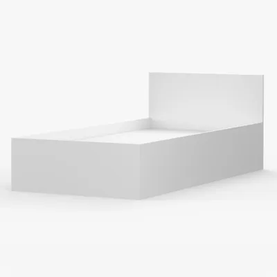 Produktbild von Kinderbett Bett Bettgestell Einzelbett Bett 90cm Weiß ohne Matratze Jonas 46