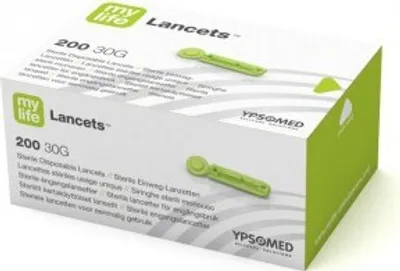 Obrázek produktu pro Lancety Mylife, 30G, balení: 200 kusů | Balení (200 ks)