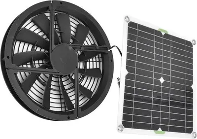Produktbild von 100 W Solar-Panelsatz - Solar-Lüfter für Klimaanlage im Hühnerstall.