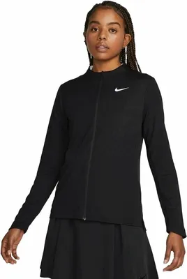 Immagine prodotto di Giacca da golf Nike Dri-FIT con zip integrale da donna, nera