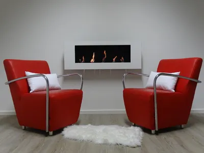 Produktbild von Ethanol & Gelkamin Kamin Wandkamin XL Weiss Breite 110 cm