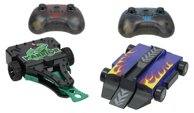 Imagen del producto de Robots de combate controlados por radio – Set que incluye 2 robots y una arena