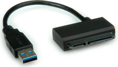 Produktbild von ROLINE USB 3.2 Gen 1 zu SATA 6.0 Gbit/s Konverter