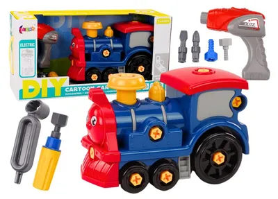 Produktbild von Cartoon drehende Lokomotive Diy Marineblau
