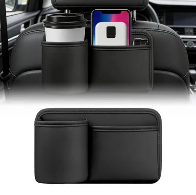 Productafbeelding van Auto-opberger, Polyurethanleer, zwart, 23,3 x 13,7 cm