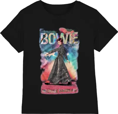 Image de David Bowie - "Moonage Daydream" T-shirt homme/femme unie RO5382 (L) (Noir)