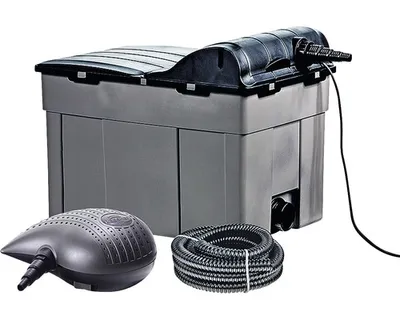 Produktbild von HEISSNER FPU16000-22, Verdrängungspumpe, 40 W, 3300 l/h, Schwarz, Grau