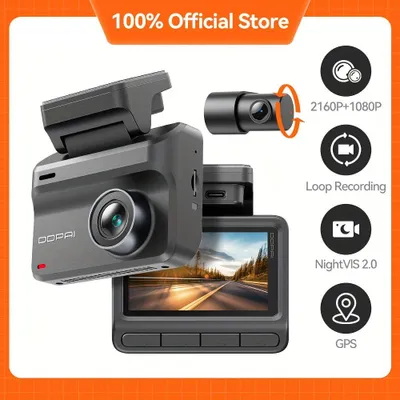 Immagine prodotto di Telecamera da cruscotto - Telecamera per auto - Videoregistratore - Doppio canale con visione notturna e modalità di parcheggio