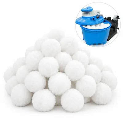 Produktbild von Pool Filterbälle 700g, Ersatz für Filtersand Sandfilteranlage, wiederverwendbares Filtermedium für Aufstellpool, waschbar & umweltfreundlich Pool Zubehör