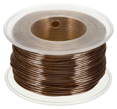 Aluminiumdraht 1 mm / 18 Gauge, 31 m, Bronze, für Schmuck & DIY