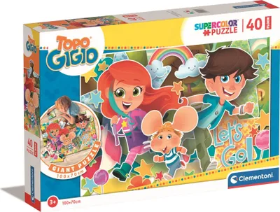 Produktbild von CLEMENTONI Riesen-Bodenpuzzle Gigio die Maus 40 Teile