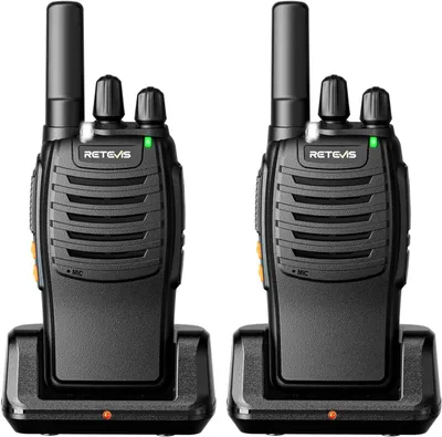 Immagine prodotto di Retevis H777 Walkie Talkie, set radio PMR, con stazione di ricarica, Type-C, modalità di risparmio energetico, VOX, accoppiamento con un solo pulsante, cancellazione del rumore, per il campeggio
