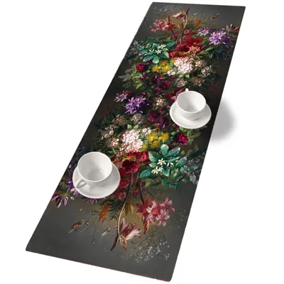 Produktbild von Bertoni Tischläufer Filz 115x40cm Druckmuster Blumenstrauß