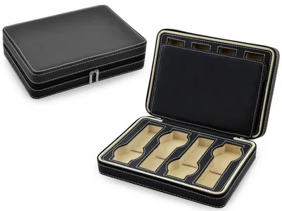 Produktbild von Leder-Etui für 8 Uhren Aufbewahrung LED014