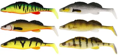 Produktbild von Westin Zanderteez Shadtail - Gummiköder, Länge / Gewicht:12cm / 21g, Farbe:Crazy Firetiger