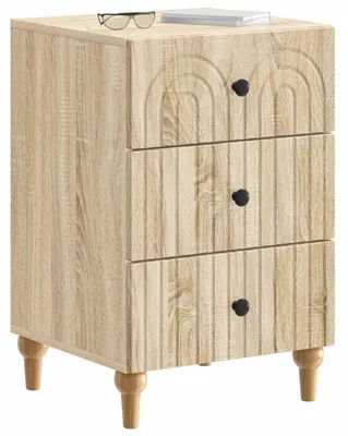 Image de vidaXL Table de chevet en chêne Sonoma 43 x 41 x 66,5 cm, bois d'ingénierie