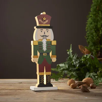 Zdjęcie produktu dla Figurka dziadek do orzechów Led NUTCRACKER 25 cm na baterie