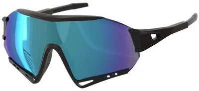 Produktbild von Shield Sonnenbrille Uni – Sportliche Visor Sonnenbrille mit großem Glas Blau