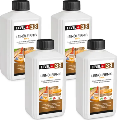 Produktbild von Lněný olej 100% 4L čistý lněný olej Level+33
