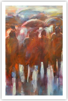 Produktbild von Poster - Poster ohne Rahmen - Regenschirme Menschen Handwerk - 61x91,5 cm - Wand Bild - Wanddeko - Wandbilder - Kunstposter - Wandposter - Bilder - Kunstdruck - Wandbild - P2XPA61x91-4260
