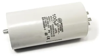 Kondensator 100 µF, Ø 60 x 120 mm, Kabelanschluss