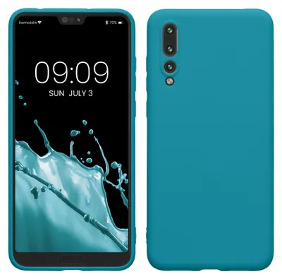 Produktbild von kwmobile Handyhülle für Huawei P20 Pro Hülle - TPU Case - Kabelloses Laden - Schutzhülle Cover in Petrol matt