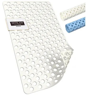 Obrázok produktu pre Protisklzová podložka do vane, 75 x 43 cm, TPE, proti plesniam, bez BPA, vhodná do práčky, biela