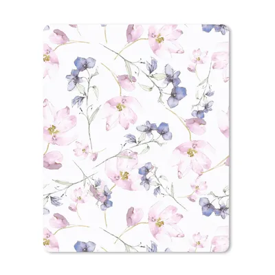 Produktbild von MuchoWow® Mauspad Mousepad Blumen - Aquarell - Bohème - Muster 19x23 cm - Mousepads - Maus Mat - Pad - Mausunterlage - Mauspads - Spielen