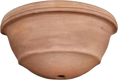 Zdjęcie produktu dla Doniczka wisząca "Bloempot" - gliniana doniczka - dekoracja ogrodowa - odporna na mróz - 31 x 15,5 cm - glina