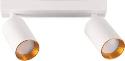 Obrázek produktu pro Nástěnné svítidlo MARIBEL, bílo-zlaté, 2xGU10x10W, hliník, rozměry: 16,8 x 26 x 6 cm, IP20, Polux