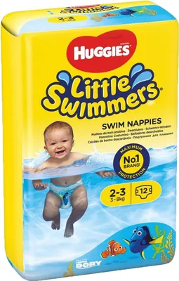 Obrázek produktu pro HUGGIES Little Swimmers Pleny do vody jednorzov 2-3 (3-8 kg) 12 ks