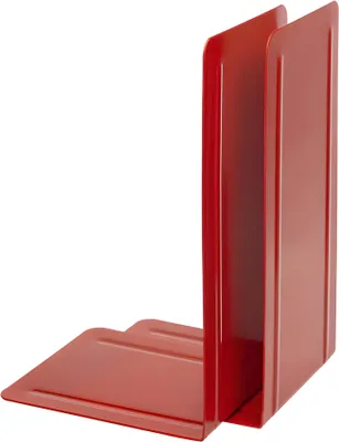 Produktbild von Alco Buchstütze Metall 130x140x240mm rot 2 Stück