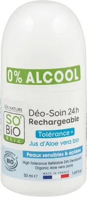 Produktbild von SO'BiO étic Deodorant für empfindliche Haut mit Aloe Vera 50 ml