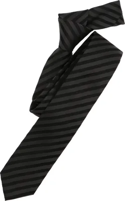 Produktbild von VENTI Herren Business-Krawatte 6cm Seide gewebt Schwarz gestreift