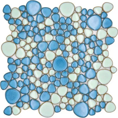 Produktbild von Keramikmosaik XKM 79 blau/grün 30x30 cm